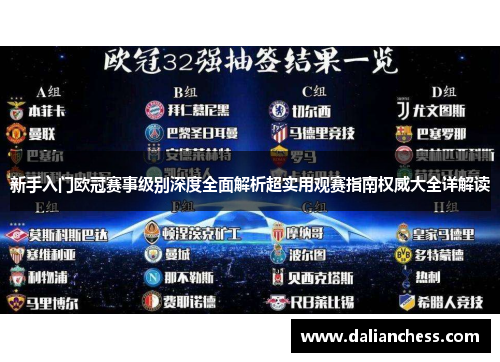 新手入门欧冠赛事级别深度全面解析超实用观赛指南权威大全详解读 新手入门欧冠赛事级别深度全面解析超实用观赛指南权威大全详解读